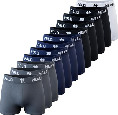 Kit 12 Cuecas Masculinas Boxer