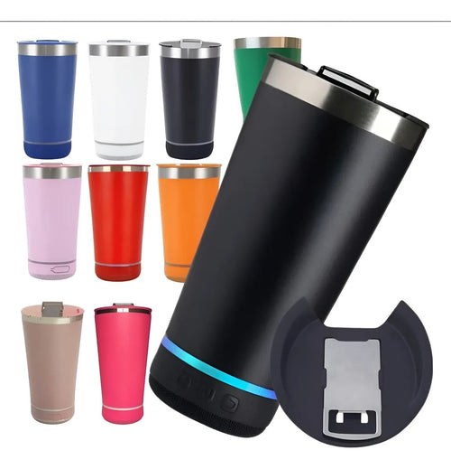 Copo Térmico Bluetooth Caixa De Som