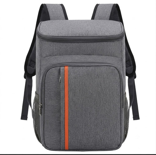 Mochila Térmica Impermeável Cinza com Proteção contra Vazamentos