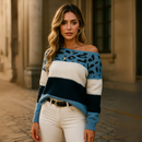 Blusa Tricot Manga Longa Onça