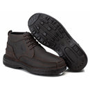Coturno Casual Conforto Couro Marrom