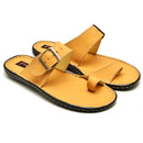 Chinelo Masculino Conforto Couro Whisky