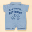 Macacão Camisa Jeans Era Uma Vez Para Bebê