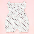 Macacão Curto Estampa Minimalista - Conforto E Estilo Para Sua Bebê