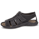 Sandália Papete Masculina De Couro Preto