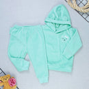 Conjunto Plush Bebê Menina Blusa Com Capuz E Calça