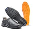 Sapato Casual Confortável Couro Floater Preto