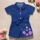 Macacão Jeans Infantil Com Faixa - Conforto E Estilo