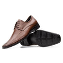Sapato Social Masculino Couro Derby De Amarrar