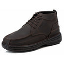 Coturno Casual Conforto Couro Marrom