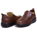 Sapato Casual Conforto Couro Marrom