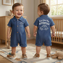 Macacão Camisa Jeans Era Uma Vez Para Bebê