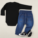 Kit 3 Peças Bebê Estilo Urbano Com Body, Calça E Tênis