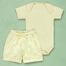 Conjunto De Calor Body E Shorts Estampado Para Bebê