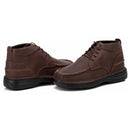 Coturno Casual Conforto Couro Pinhão