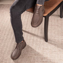 Coturno Casual Conforto Couro Marrom
