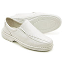 Sapato Conforto Couro Masculino Branco