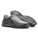 Sapato Casual Confortável Couro Floater Preto