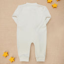 Macacão Para Bebê Com Zíper Conforto E Estilo - Suedine Bege