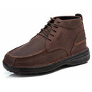Coturno Casual Conforto Couro Pinhão