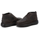 Coturno Casual Conforto Couro Marrom
