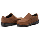 Sapato Casual Conforto Couro Marrom