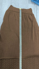 Saia Midi Tricot Vazada