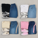 Kit 3 Peças Bebê Estilo Urbano Com Body, Calça E Tênis