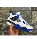 Tênis Air Jordan 4 Retro Motosport Branco Azul