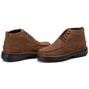 Coturno Casual Conforto Couro Marrom