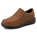Sapato Casual Conforto Couro Marrom