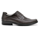 Sapato Casual Conforto Couro De Carneiro Café
