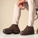 Coturno Casual Conforto Couro Pinhão