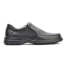 Sapato Casual Confortável Couro Floater Preto