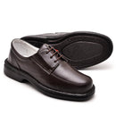 Sapato Conforto Couro Masculino Marrom