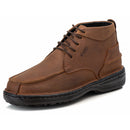 Coturno Casual Conforto Couro Marrom