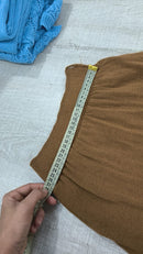 Saia Midi Tricot Vazada