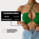 Cropped Tricot Modal Alça Fina Decote Redondo
