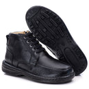 Coturno Casual Conforto Couro Preto