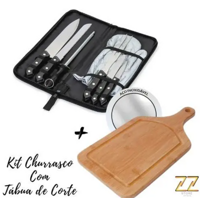 Kit Para Fazer Churrasco 7 Itens