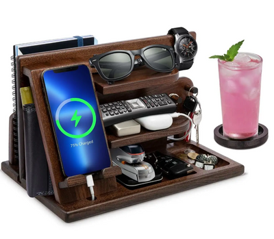 Organizador de Mesa de Madeira