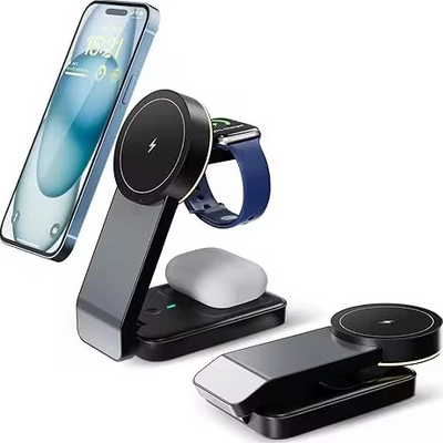 Carregador 3 em 1 Dock Com Luz