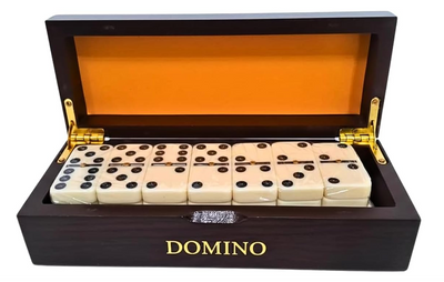 Domino Jogo Madeira Luxo 28 Peças