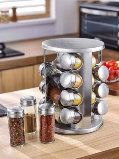 Porta Tempero Condimento Inox 16 Potes