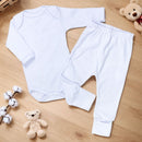 Conjunto 6 Peças- Body Manga Longa E Calça Com Pé Reversível