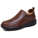 Sapato Casual Conforto Couro Marrom