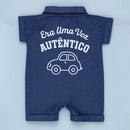 Macacão Camisa Jeans Era Uma Vez Para Bebê