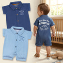 Macacão Camisa Jeans Era Uma Vez Para Bebê