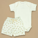 Conjunto De Calor Body E Shorts Estampado Para Bebê