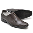 Sapato Casual Conforto Couro De Carneiro Café